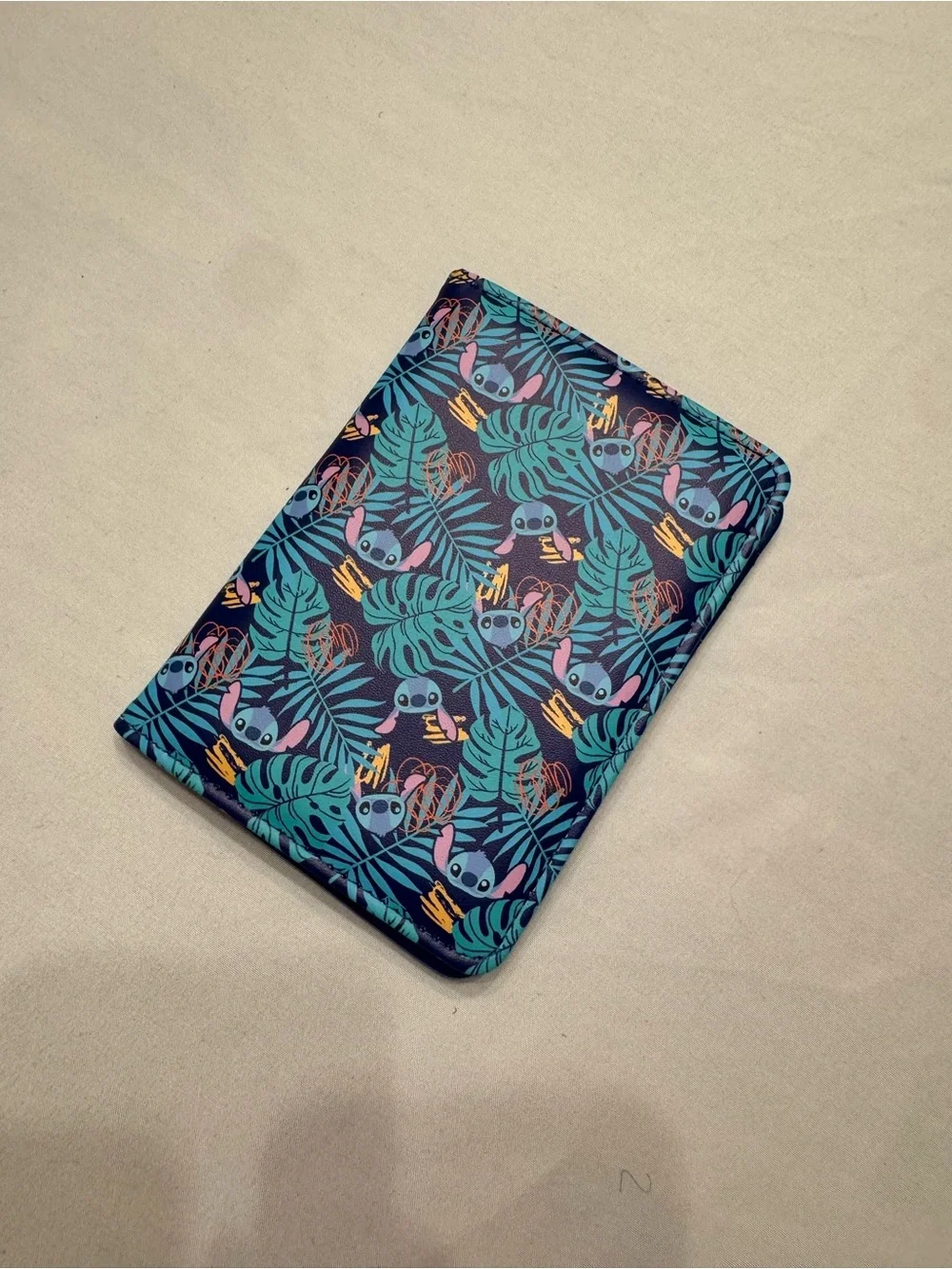 Disney Blue Tropical Stitch Passport Wallet